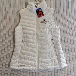 Columbia Womens Medium White 2022 World Series  Champions Powder Lite Vest